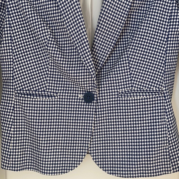 Jacob tailor blue and white suit jacket - Picture 2 of 4